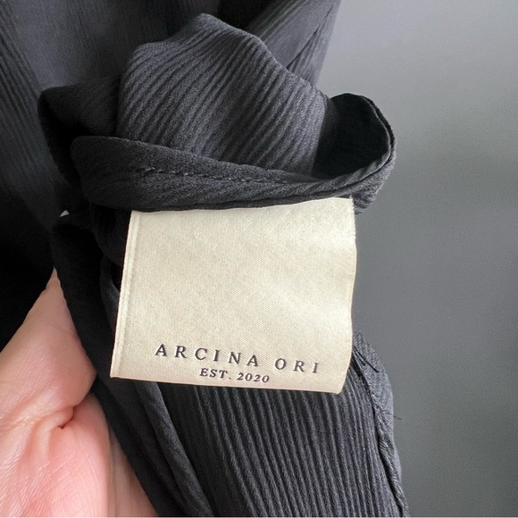 NWOT Arcina Ori Black Amelie High-Low Dress - Picture 8 of 13